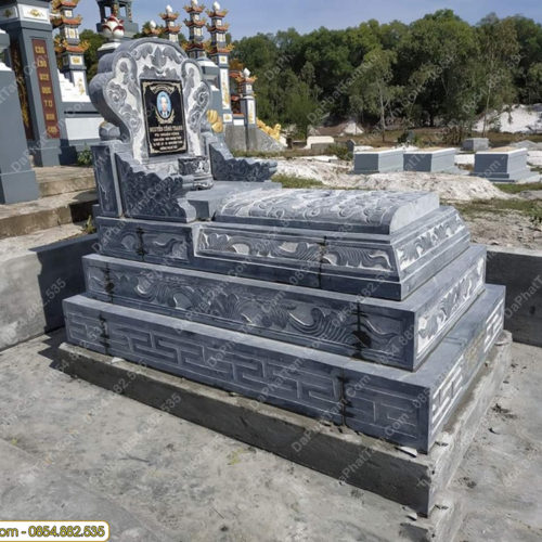 Mộ Đá Tam Cấp Đẹp Chuẩn Phong Thủy