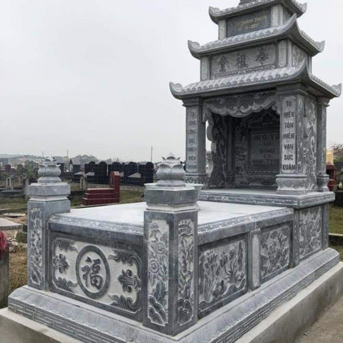 Mộ Đá Ba Mái Đẹp Chuẩn Phong Thủy