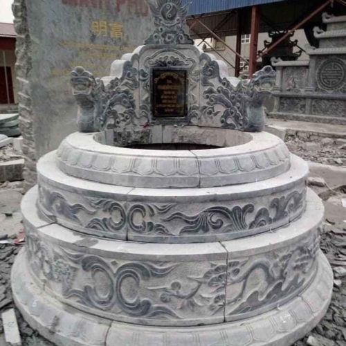 mộ đá tròn đẹp 9