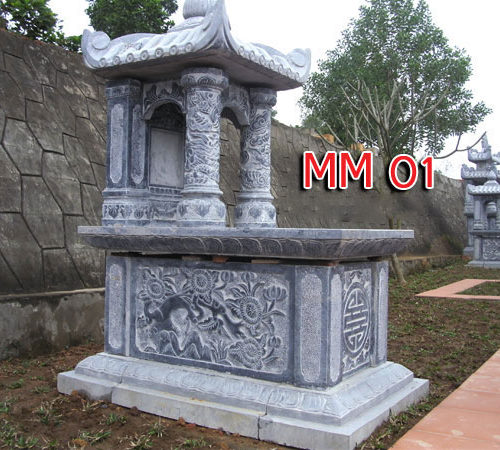 Báo Giá Mộ Đá Một Mái Chuẩn Phong Thủy Đẹp Nhất 2021 (PT13)