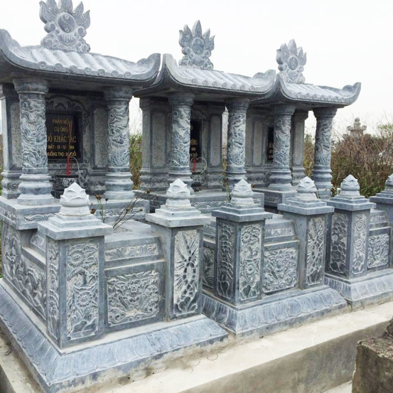 mộ đá một mái cho gia đình