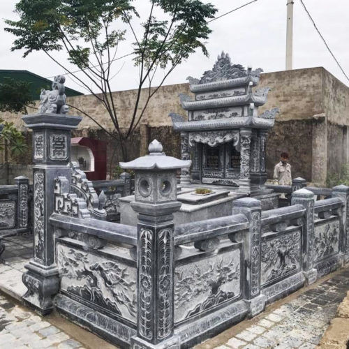 Báo Giá Khu Lăng Mộ Đá Chuẩn Phong Thủy, Đẹp Nhất 2021 (PT18)