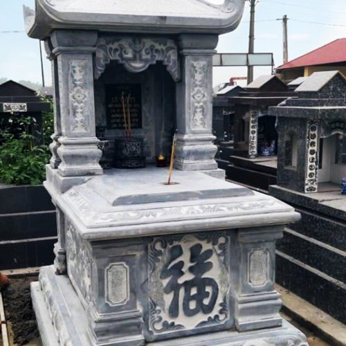 Báo Giá Mộ Đá Một Mái Chuẩn Phong Thủy Đẹp Nhất 2021 (PT10)