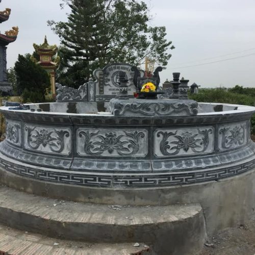 mộ đá tròn đẹp 3