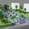 nguyên tắc bố trí mộ trong nghĩa trang gia đình, đá phát tâm