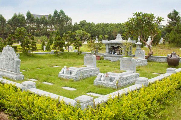 bố trí mộ nghĩa trang gia đình, nguyên tắc, đá phát tâm