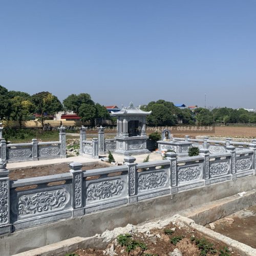 Khu lăng mộ đá xanh đen Loại 1 - Chuẩn Phong Thủy (PT130)
